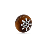 Tiger's Eye Gemstone Slider Charm