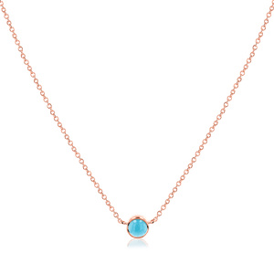 Kids Turquoise Solitaire Necklace