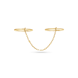 Linked Chain Double Ring