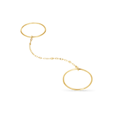 Linked Chain Double Ring