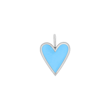 Enamel Elongated Heart Charm