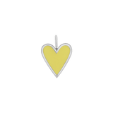 Enamel Elongated Heart Charm