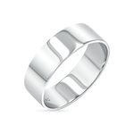 A solid, smooth, thick band in shiny white gold with engraved BG inside for Baby Gold. Real 14k yellow gold and good for stacking