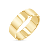 A solid, smooth, thick band in shiny yellow gold with engraved BG inside for Baby Gold. Real 14k yellow gold and good for stacking