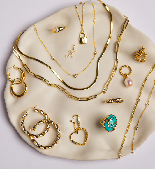 Baby gold 2025 jewelry set