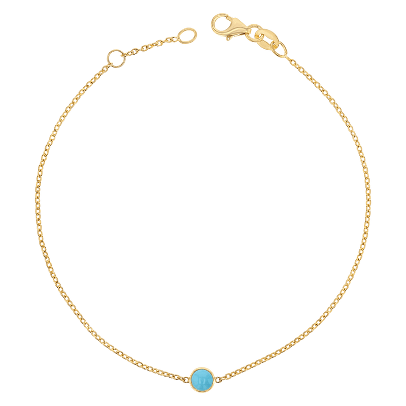 Kids Turquoise Solitaire Bracelet