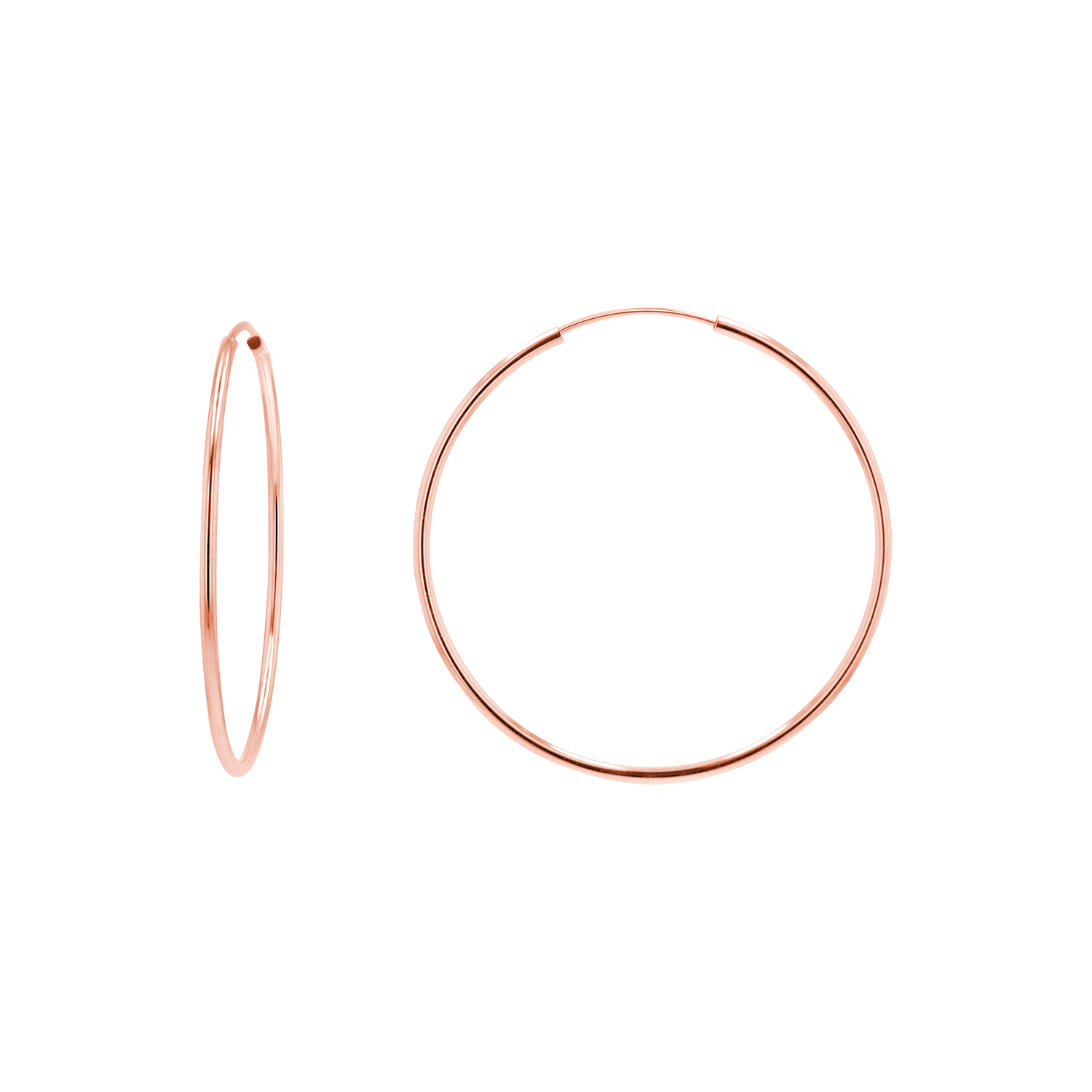 Endless Gold Hoop Earrings