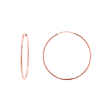 Endless Gold Hoop Earrings