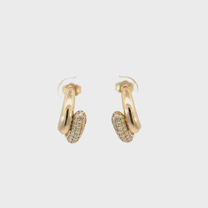 Diamond Rendezvous Hoop Earrings
