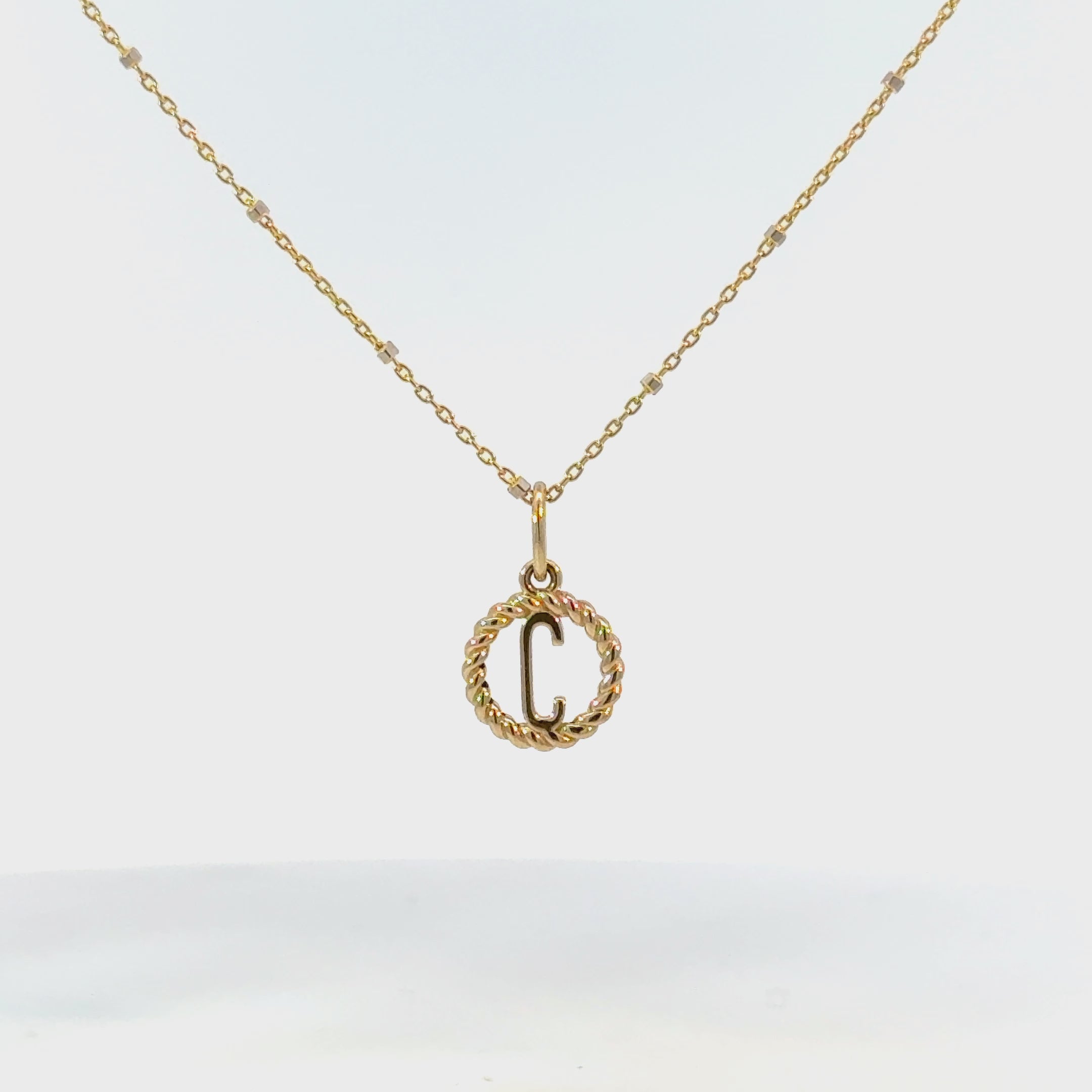 Initial Twist Medallion Charm - Image 5