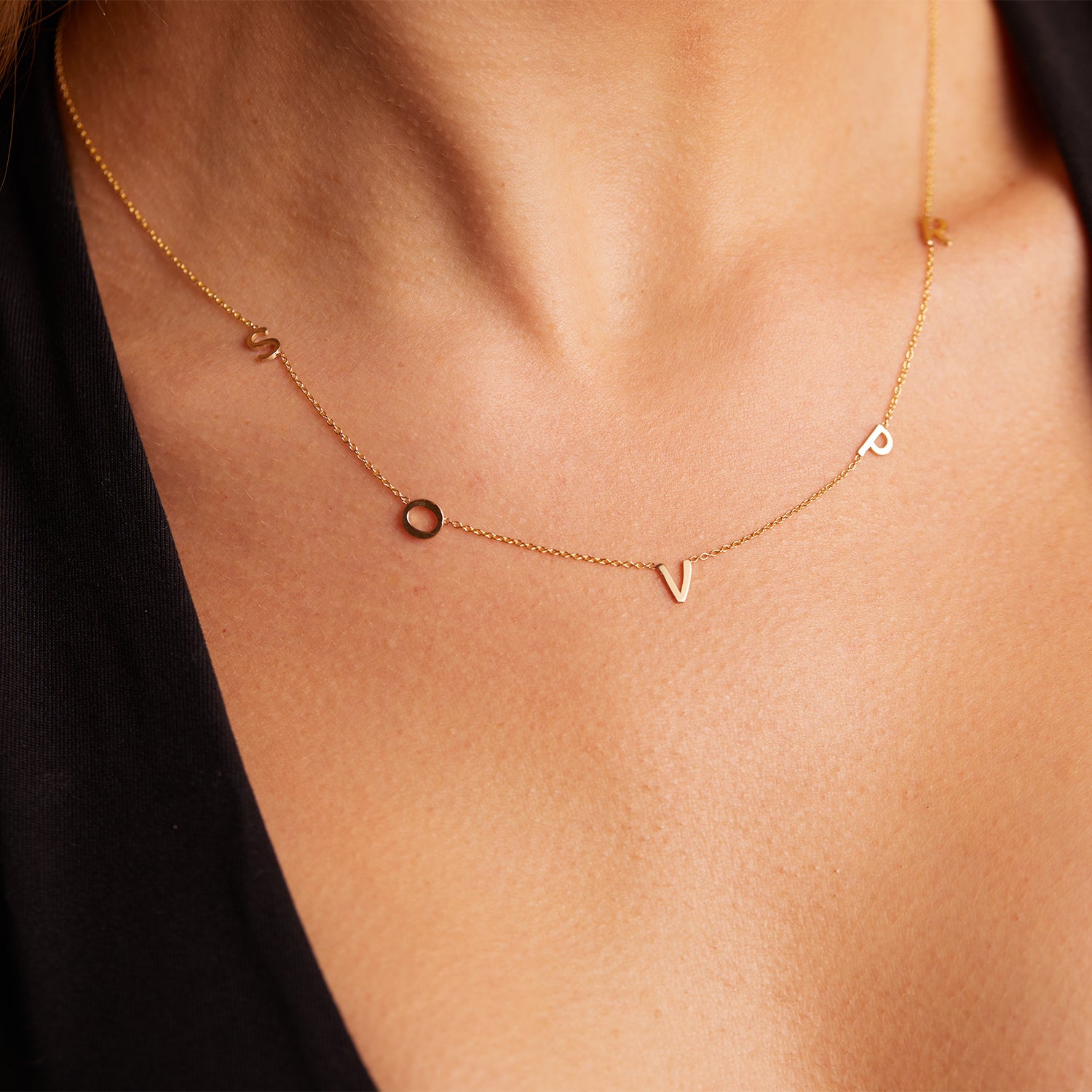 Dainty Love Initial Necklace – Sienna Sky Boutique