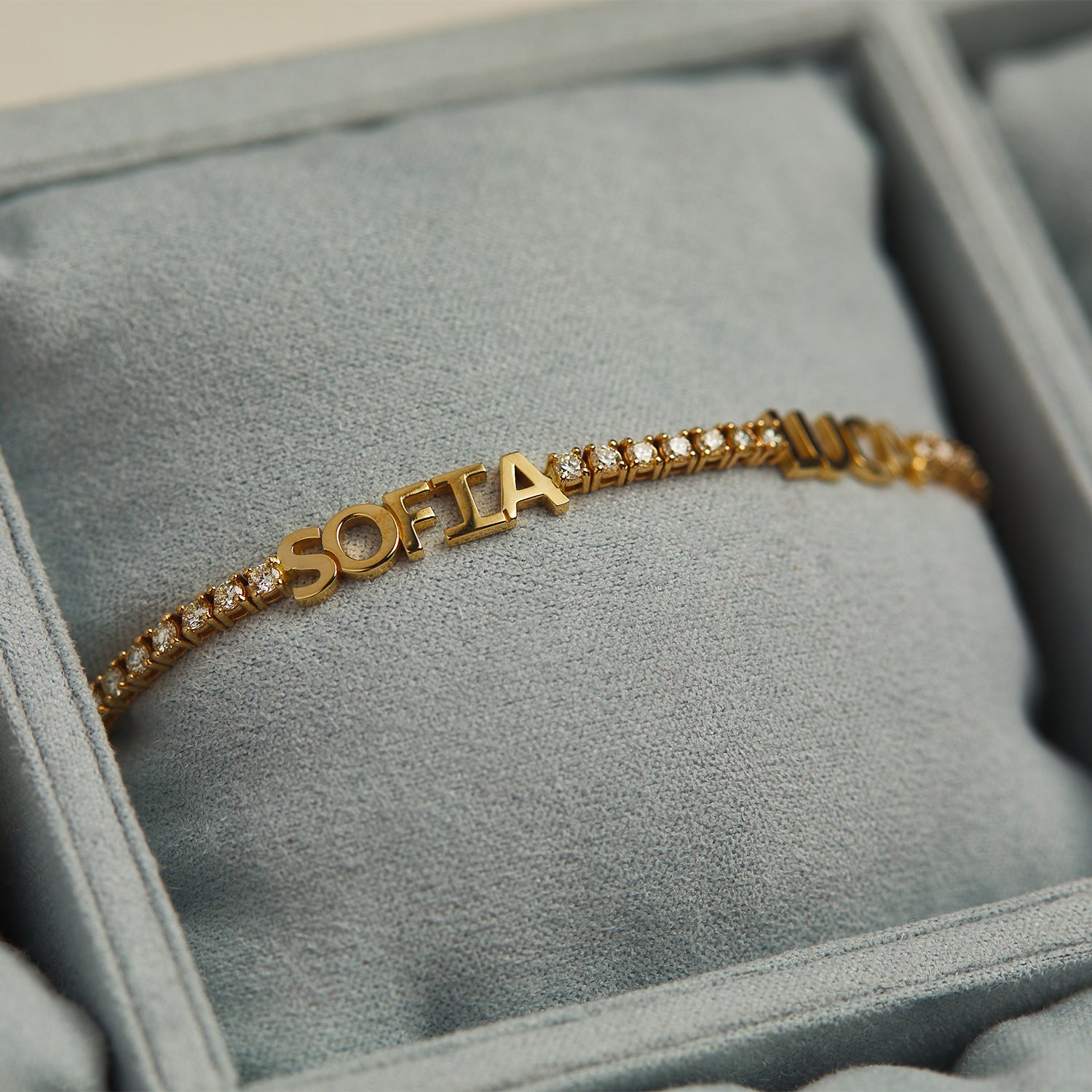 Custom Everyday Diamond Name Tennis Bracelet with extenders – 770 Fine  Jewelry