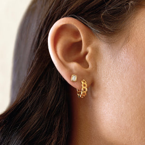 Link Hoop Earrings gold