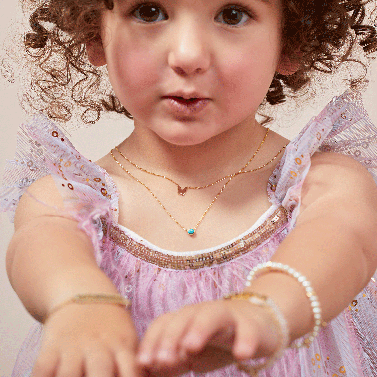 Rose Gold Sol Children's Necklace - Mountain Moverz