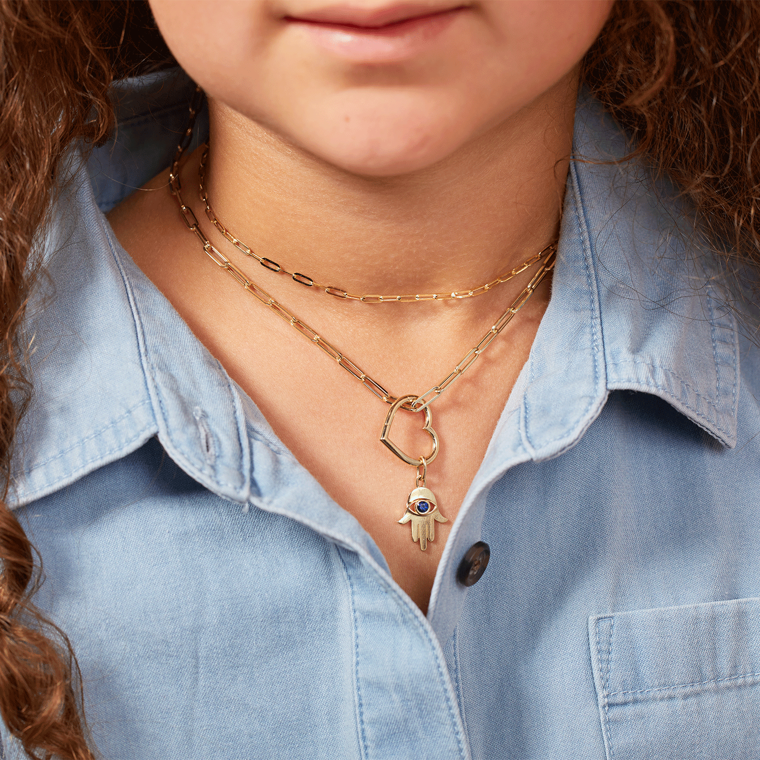 14K Gold Kids Heart Charm Enhancer Connector – Baby Gold