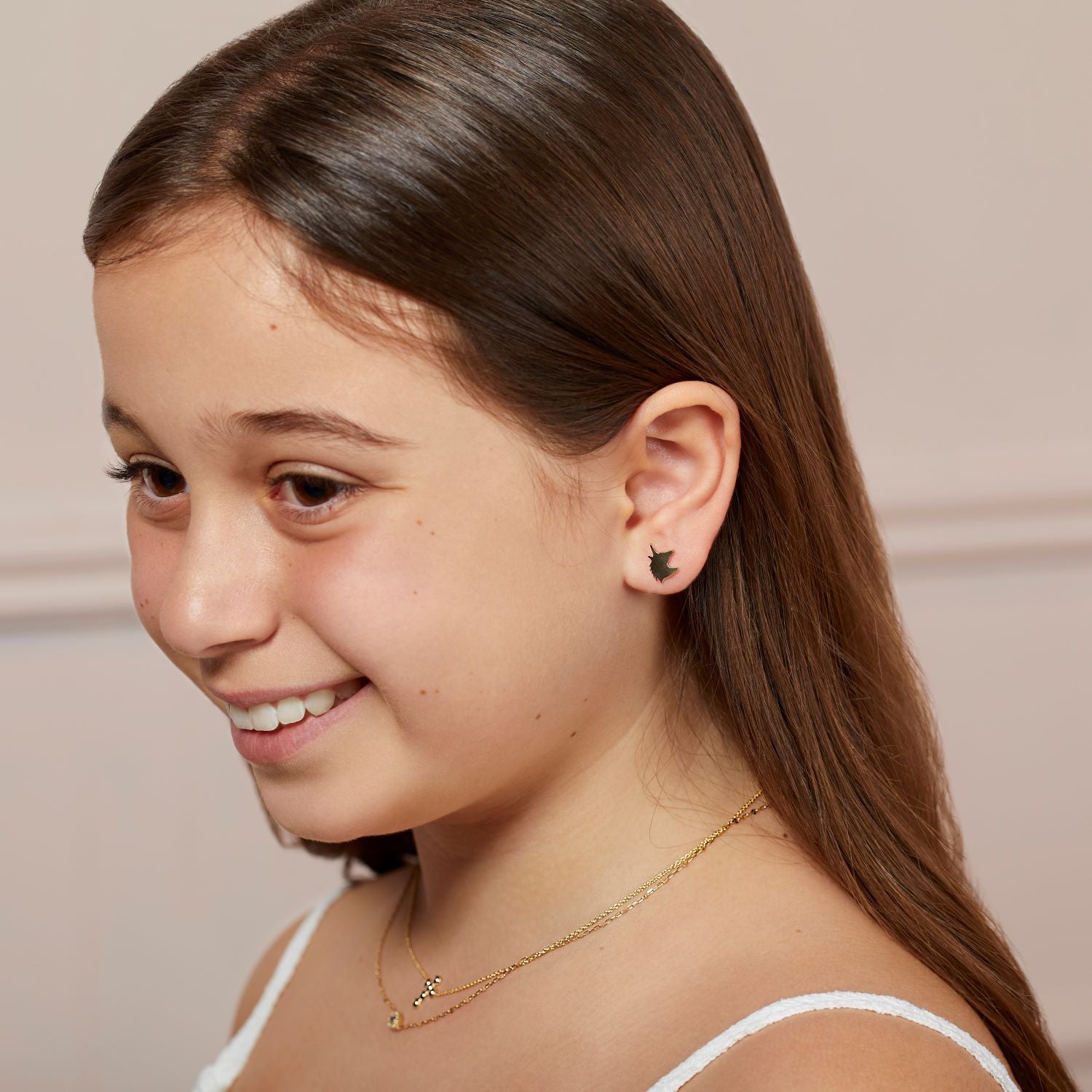 Buy Lovely Blossom Kids' Gold Earrings Online | CaratLane