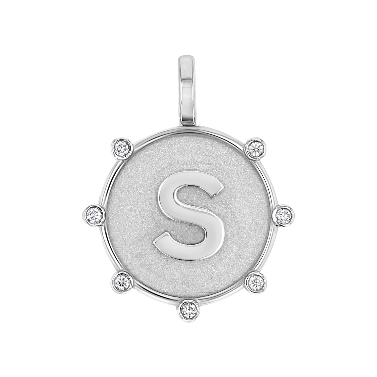 Initial Letter Medallion Charm - Image 3