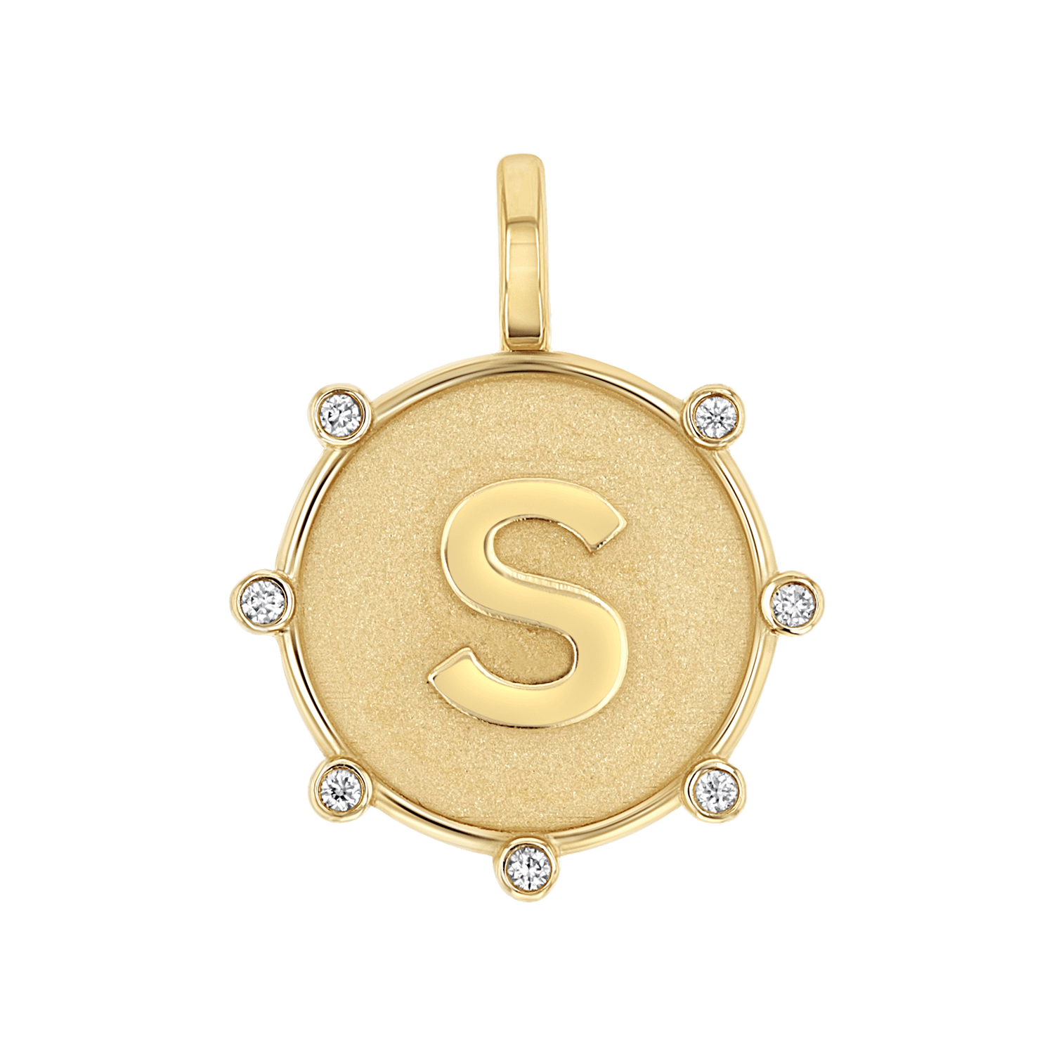 Initial Letter Medallion Charm - Image 2