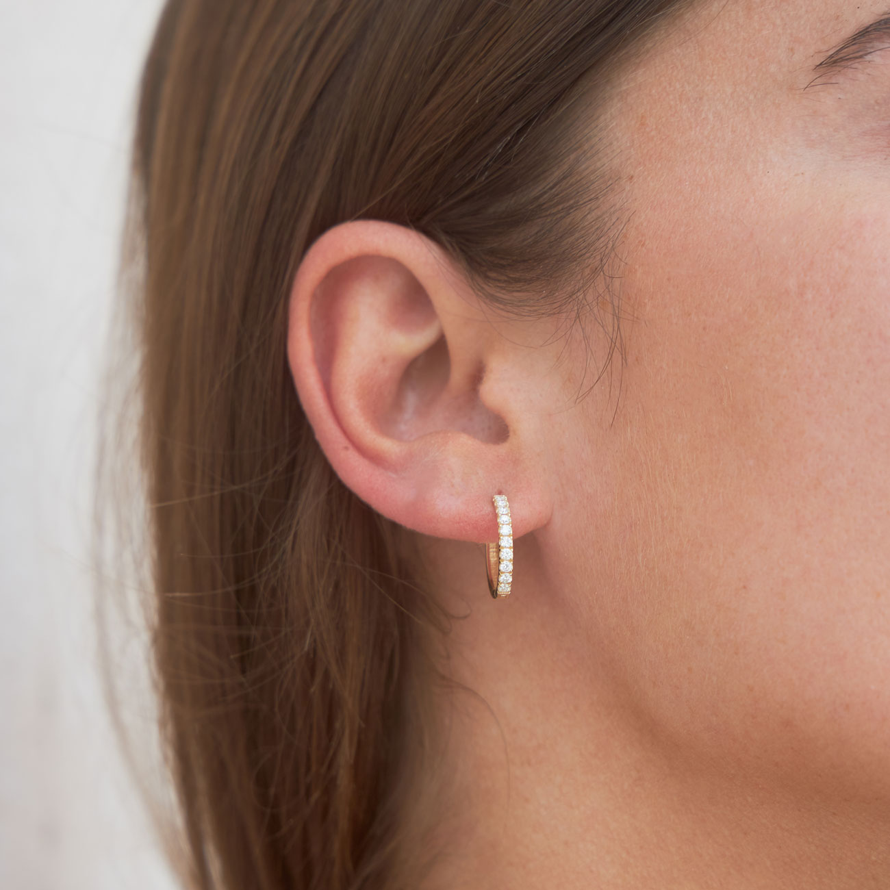 Grand Large Diamond Huggie Hoops - Image 6