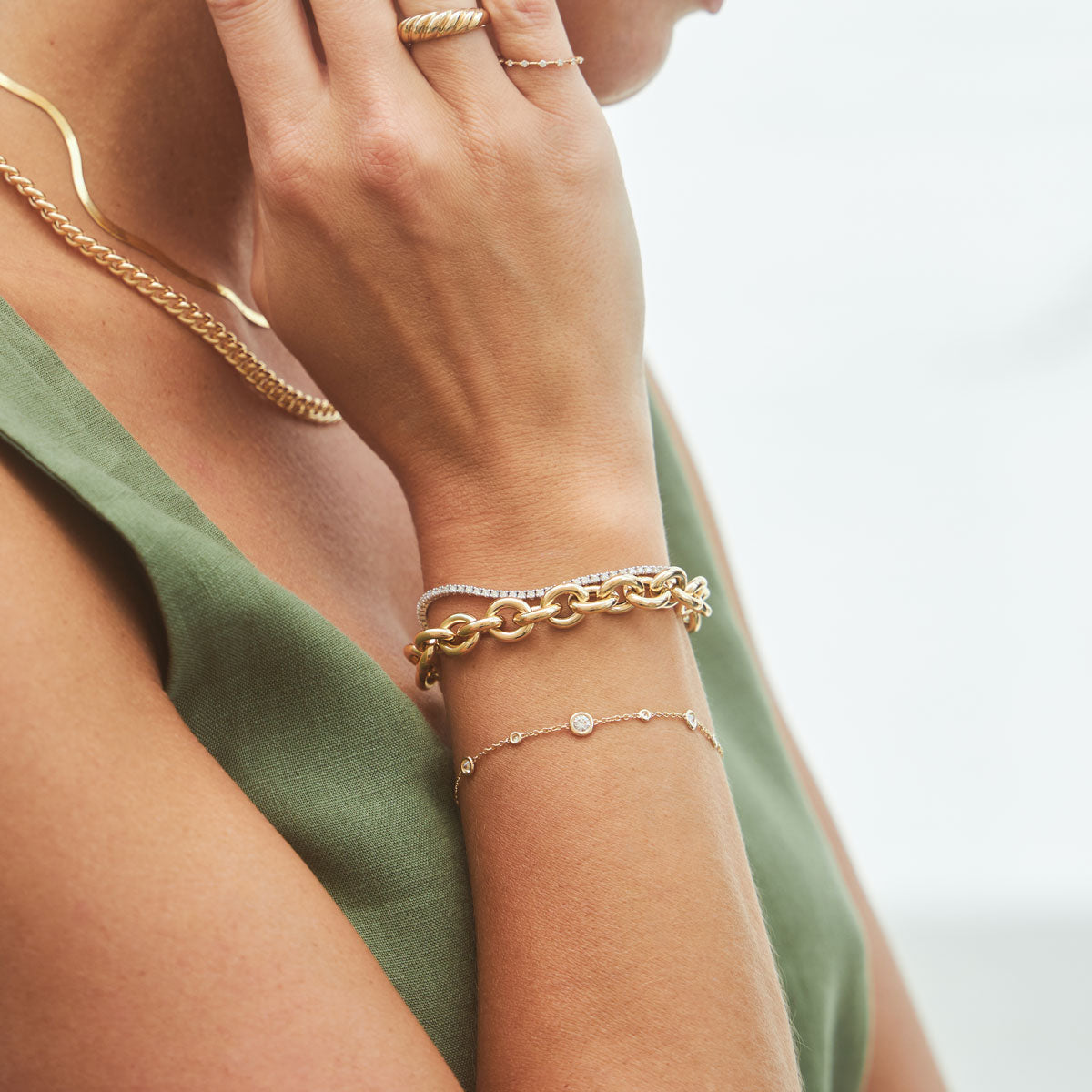 Endless Diamond Strand Bracelet - Image 6