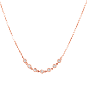 Diamond Bezel Station Necklace
