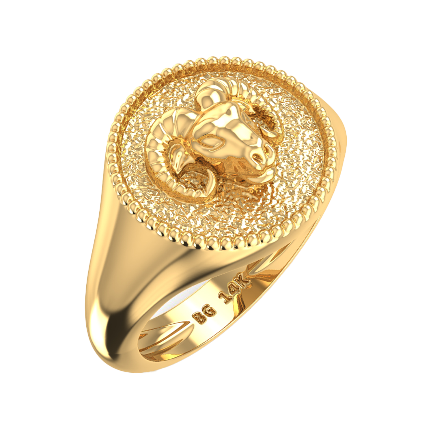 14K Gold Zodiac Signet Ring – Baby Gold