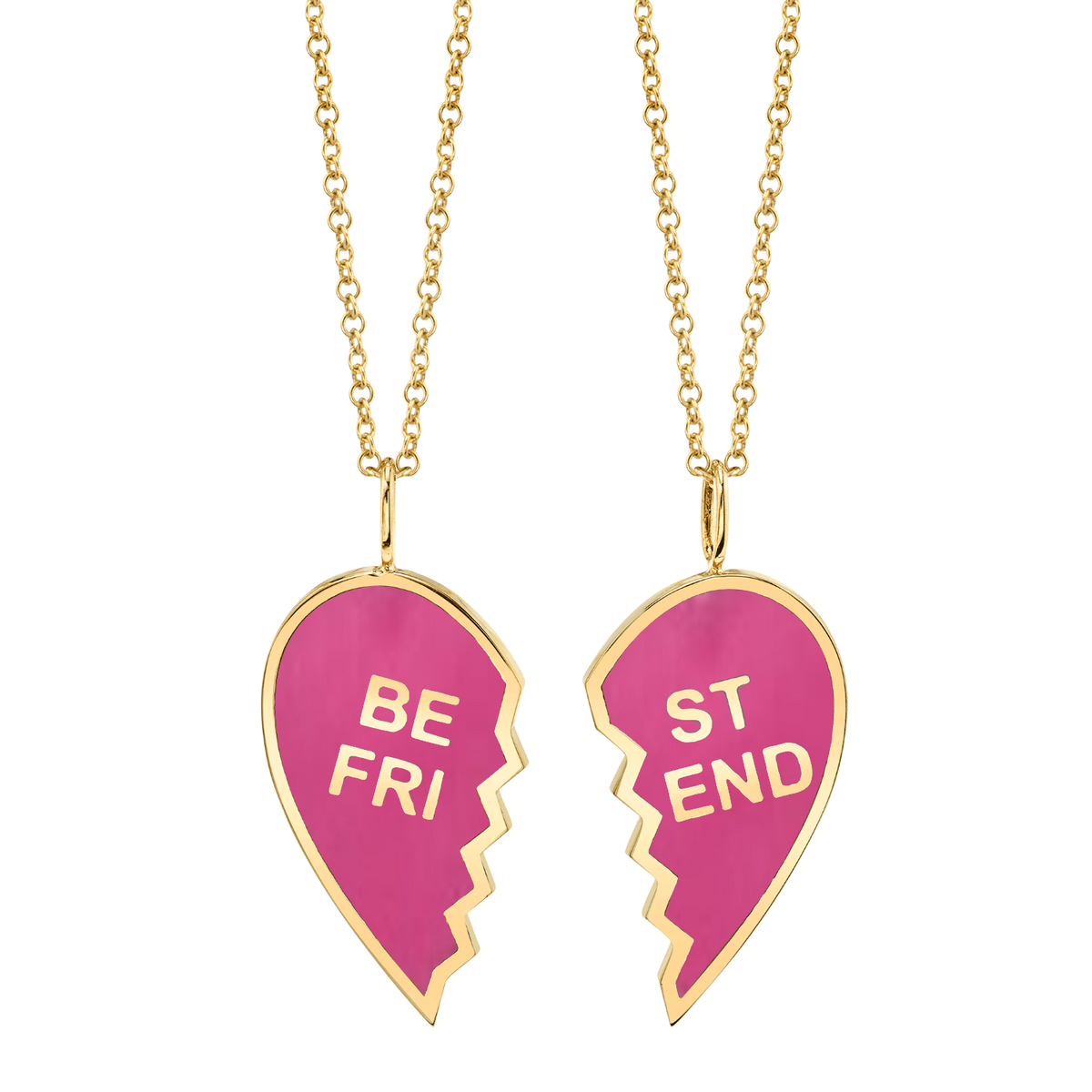 Enamel Best Friend Necklaces