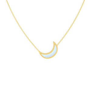 Enamel Moon Necklace