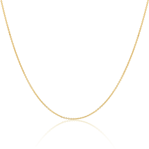 14K Solid Yellow Gold Cable Link Chain / Necklace Thin Dainty 