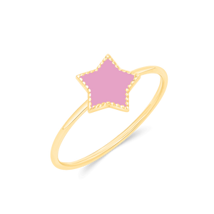 Enamel Star Ring