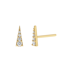 Diamond Spike Stud Earrings