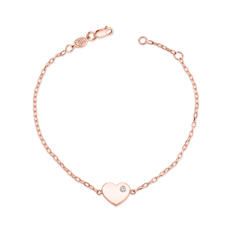 Birthstone Heart Bracelet