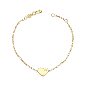 Birthstone Heart Bracelet