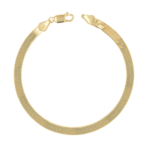 14K Gold Grand Herringbone Bracelet