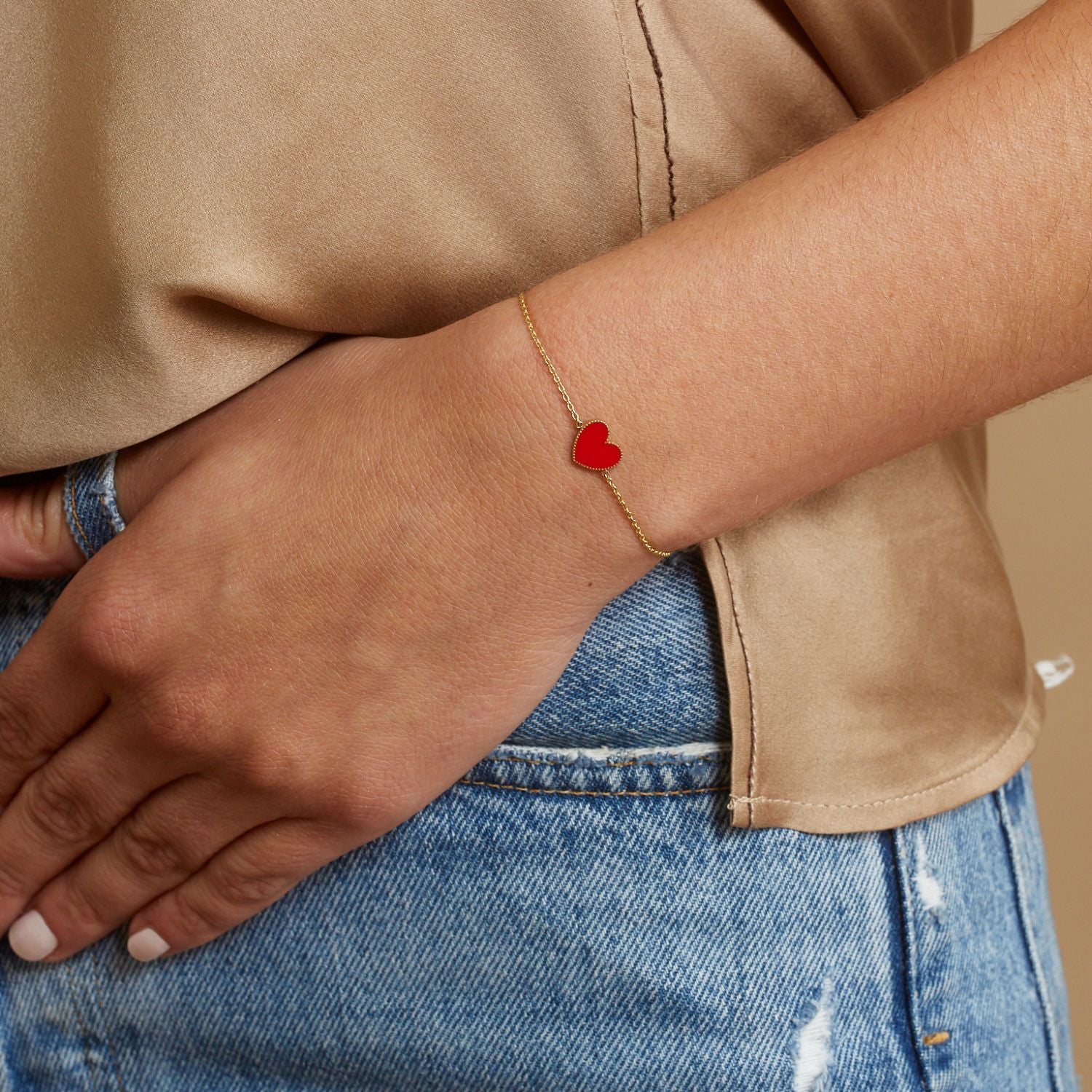 Enamel Heart Bracelet - Image 9