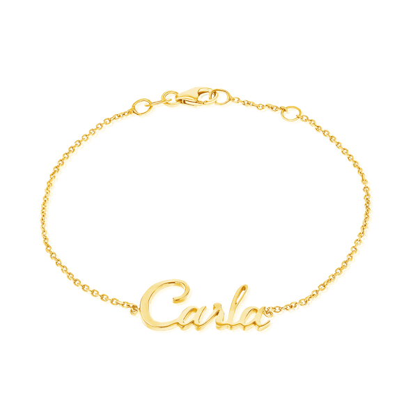 Baby bracelet 14k personalized baby bracelet Name plate Bracelet Gold Plate  | eBay