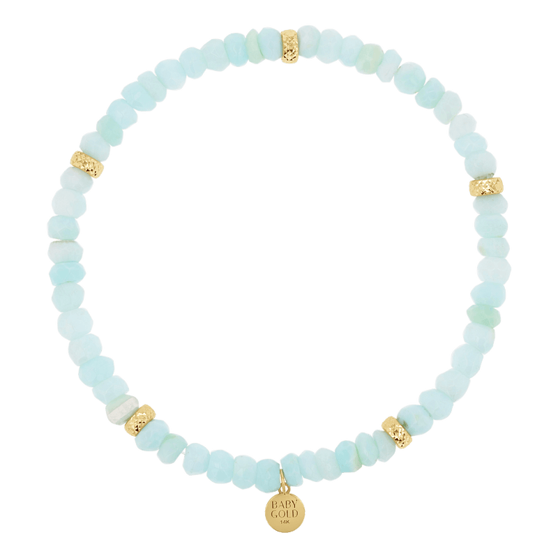 Peruvian Blue Opal Beaded Bracelet