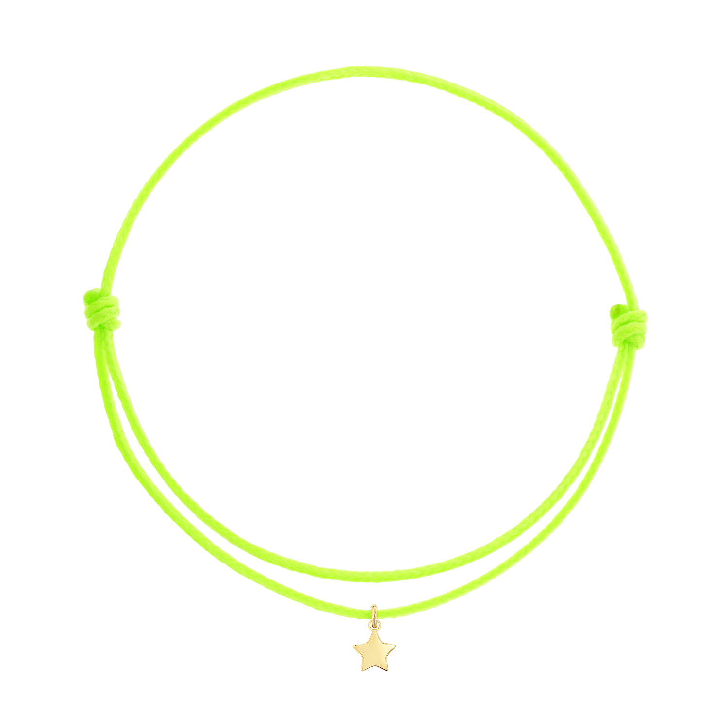 14K Gold Cord Charm String Bracelet – Baby Gold