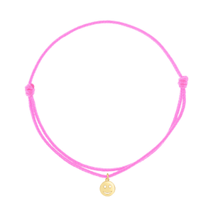 Pink Flower Bracelet: Baby Light Pink Enamel Flower Shaped 