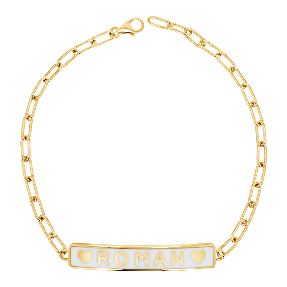 14k Yellow Gold Curb ID Bracelet – Liberal Jewellery
