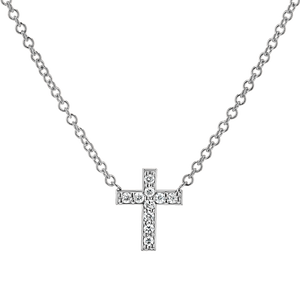 Diamond Pave Cross Necklace