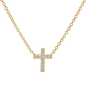 Baby gold 2025 chain with cross