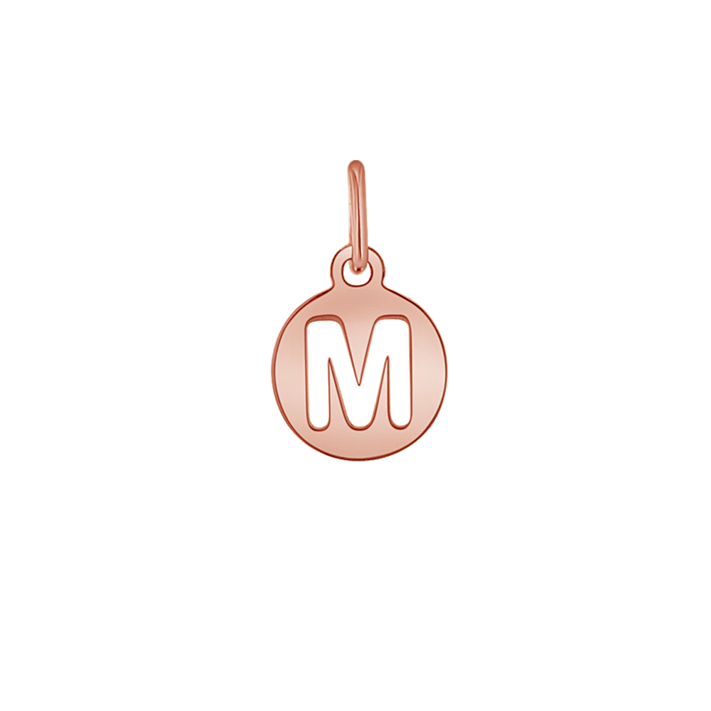 Kids Cut-Out Round Initial Letter Charm - Image 4