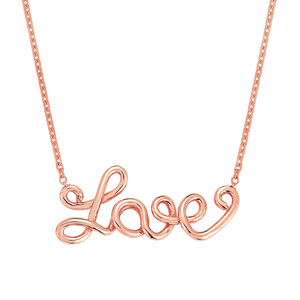 Wire Word Necklace