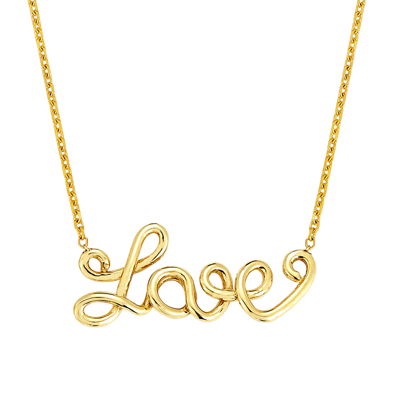 Wire Word Necklace