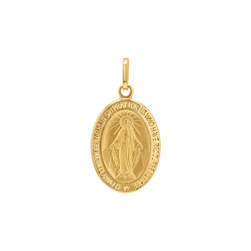Oval Madonna Charm