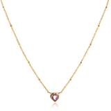 Bezel Heart Necklace