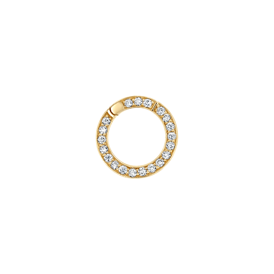 14K Gold Petite Round Connector Charm Clasp – Baby Gold