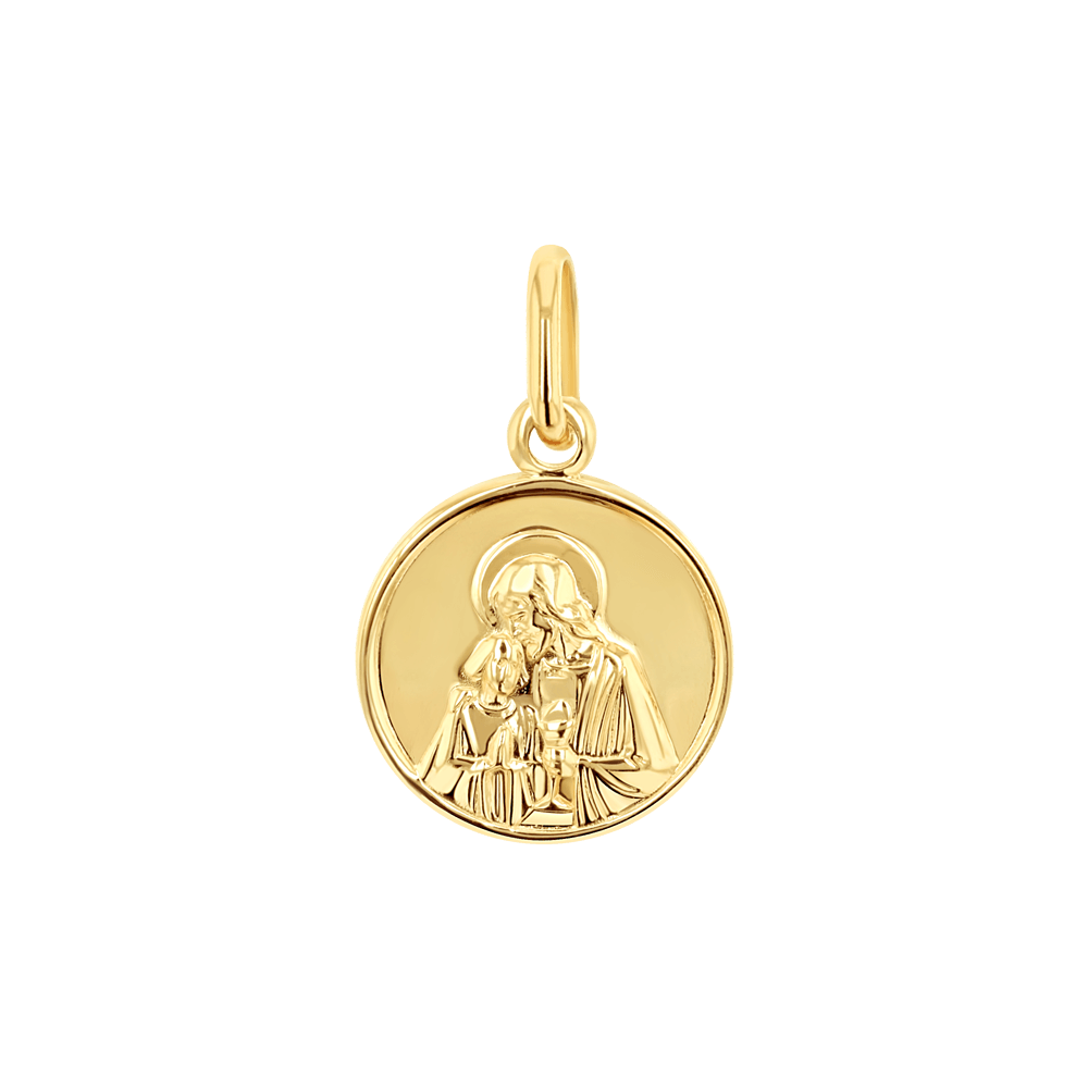 14K Gold Chunky Round Charm Connector Clasp – Baby Gold