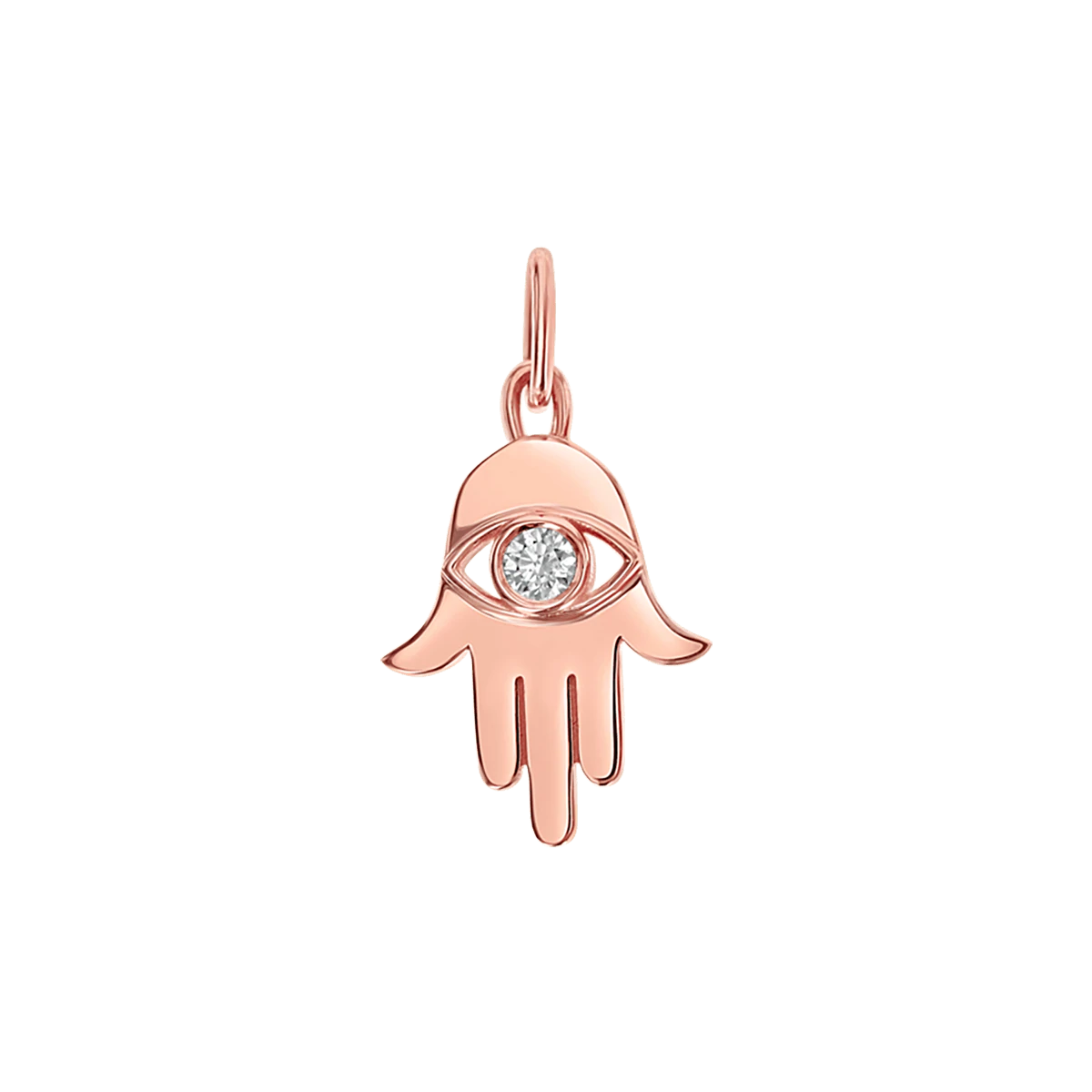 Kids Hamsa Diamond Eye Charm - Image 4